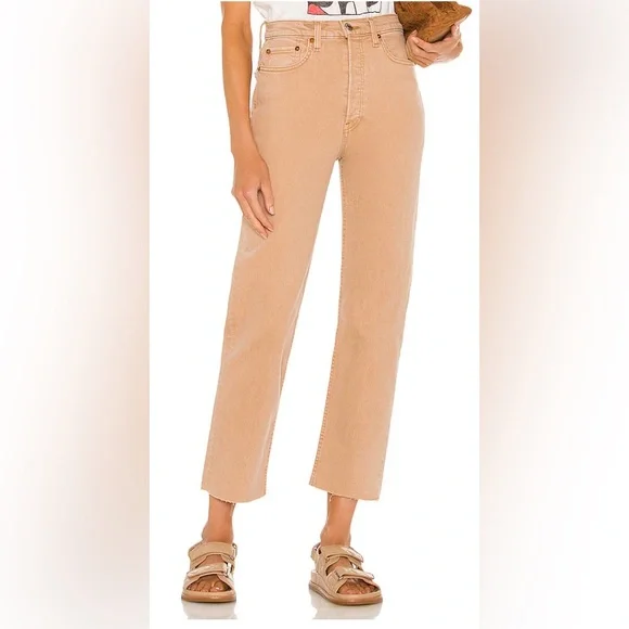 RE/DONE Originals 70s Ultra High Rise Stove Pipe - 27 - Picture 1 of 6